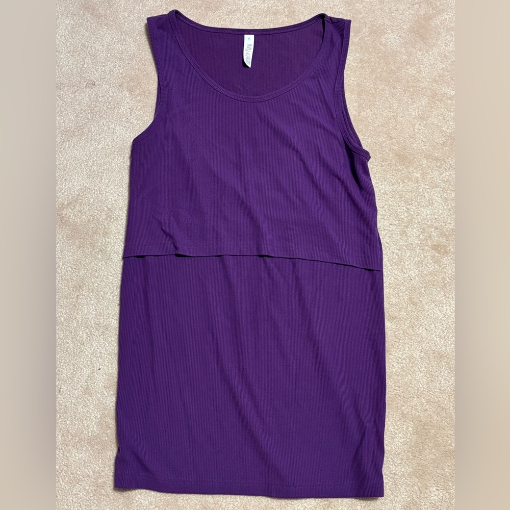 Latched Mama ribbed nursing tank (size medium)